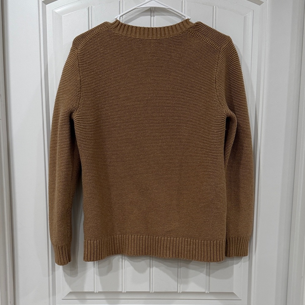 EUC J. Crew Camel Crew Neck Sweater - Picture 5 of 5